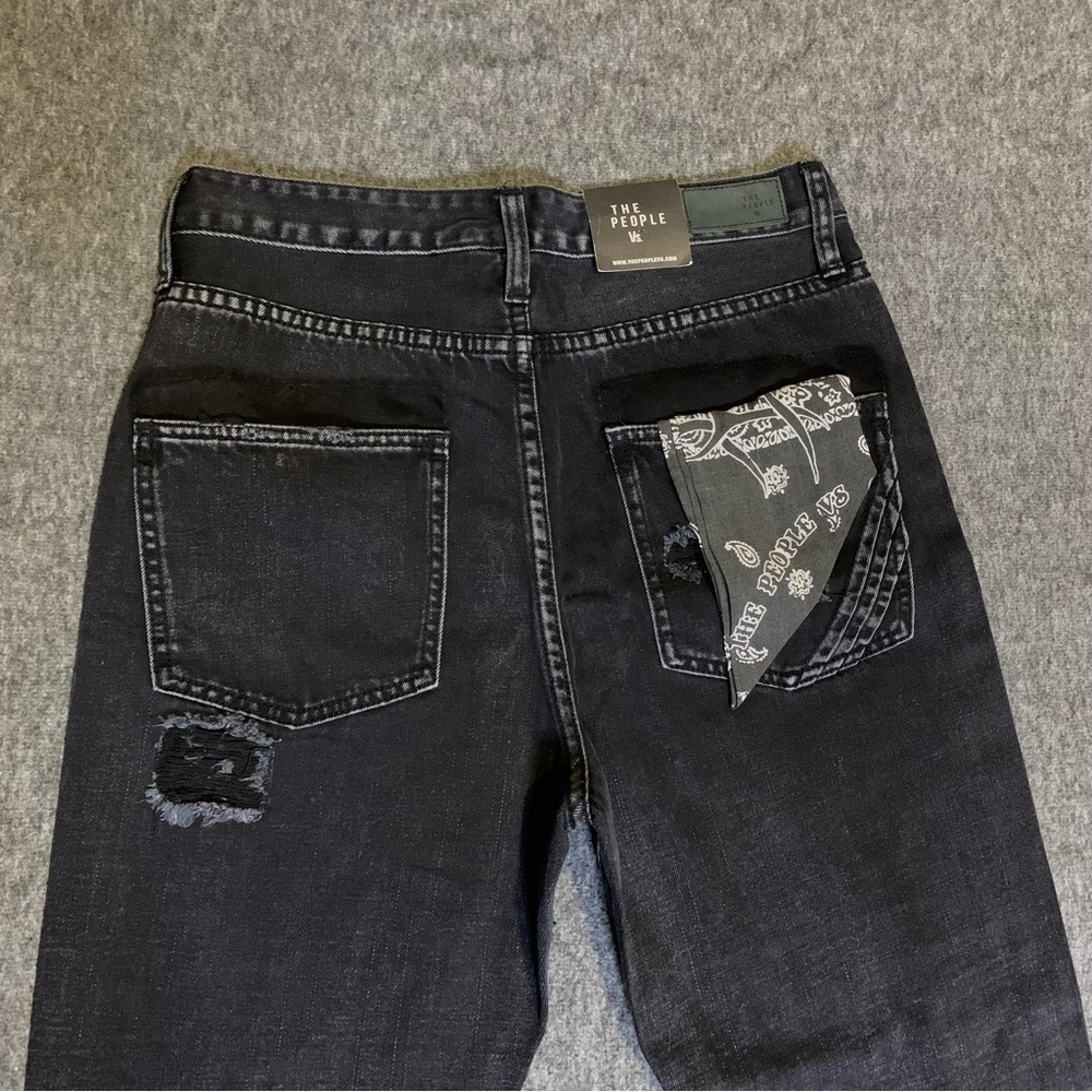 The People VS Black Washed Distressed Jeans - Picture 8 of 8